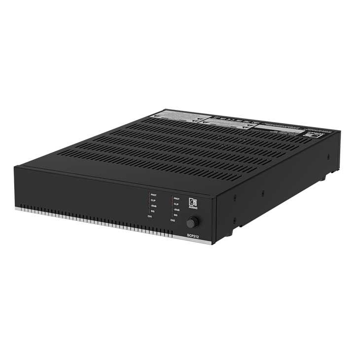 SCP212 Compact dual-channel power amplifier - 2 x 120W @ 4 Ohm - 240W @ 70/100V