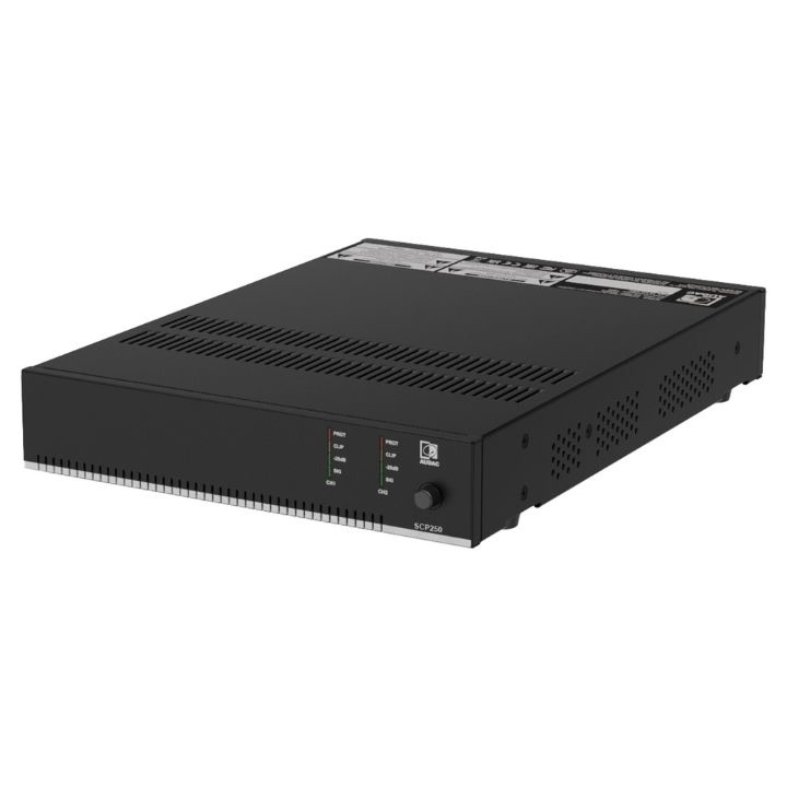 SCP250  Compact dual-channel power amplifier - 2 x 500W @ 4 Ohm - 1000W @ 70/100V