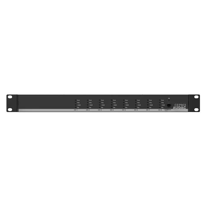 CEP803 Octo channel 4 Ohm energy-efficient amplifier - 8 x 30W - 70/100V
