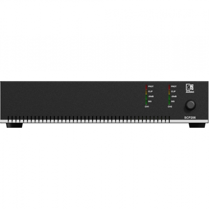 SCP206 Compact dual-channel power amplifier - 2 x 60W @ 4 Ohm - 120W @ 70/100V