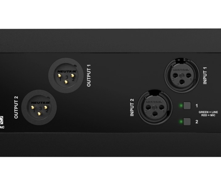 NWP222 Network in- & output panel - 2 x XLR in- & out + BT (4 x 2 CH)