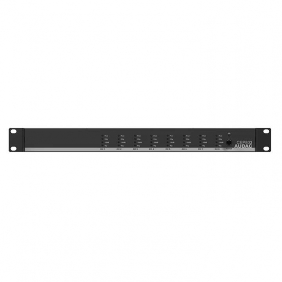CEP803 Octo channel 4 Ohm energy-efficient amplifier - 8 x 30W - 70/100V