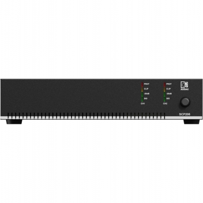 SCP206 Compact dual-channel power amplifier - 2 x 60W @ 4 Ohm - 120W @ 70/100V