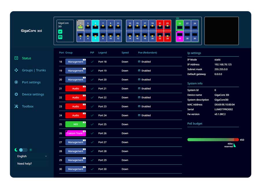 Intuitive web UI